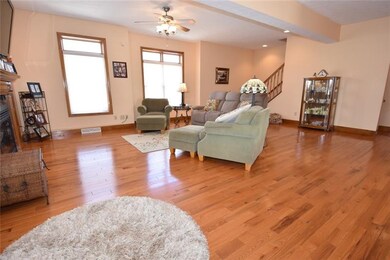Lots of light and gleaming hardwood