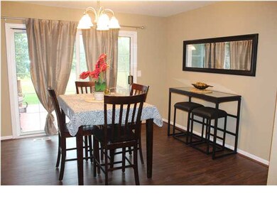 Roomy dining area