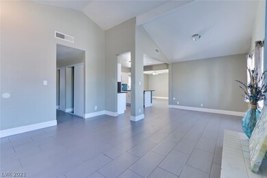 Family room and hallway to bedrooms