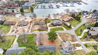 Ariel view with lake across the street