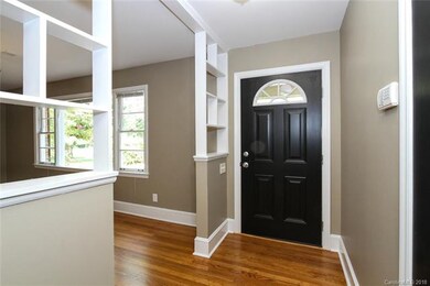 A fun, funky built-in welcomes guests to this warm