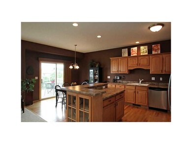 . Large center island includes prep area, breakfas