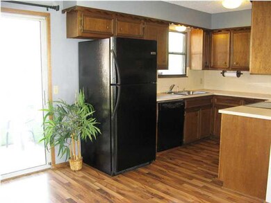 Wood laminate in living room, dining, kitchen and 