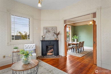 Intricate original period details and woodwork throughout.