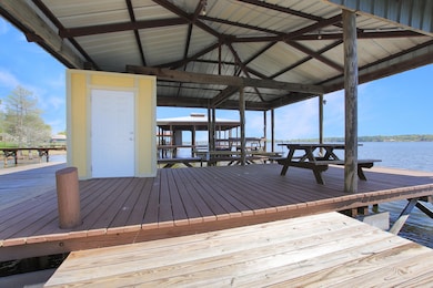 Entertaining deck with swim deck