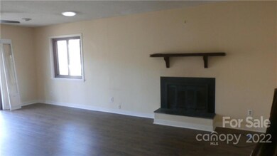 wood burning fireplace