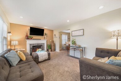 Living Room with Fireplace
