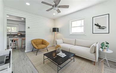 Staged living room photo.