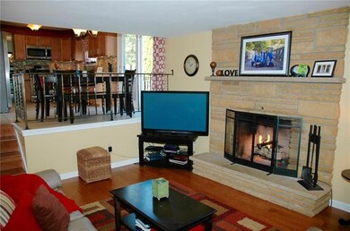 Family room with awesome gas fireplace with new wo