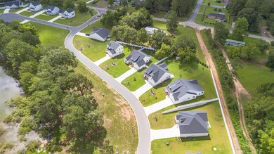 Aerial view of neighborhood