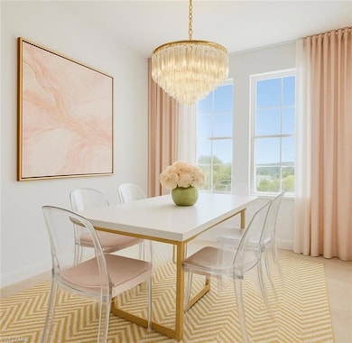 dining room off kitchen Virtually staged and beaut