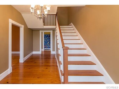 Home sweet home! Love this foyer with gleaming har