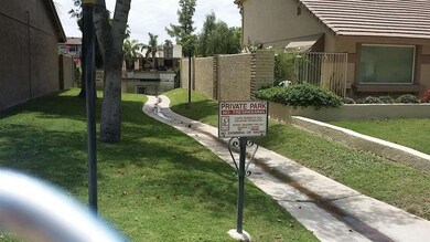 Across the street walkway