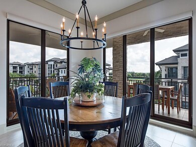 Spacious Dining Room overlooking Balcony.