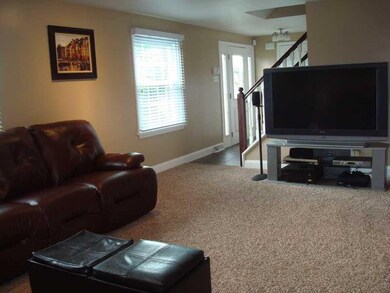 Living Room. Large living room with high baseboard