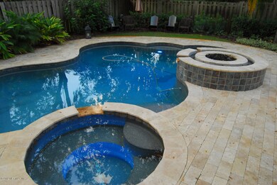 Pavered Pool, Spa and Gas Firepit