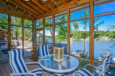Private screen porch lakeside