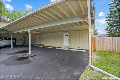 End unit with covered parking