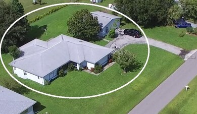 Left aerial view of the home