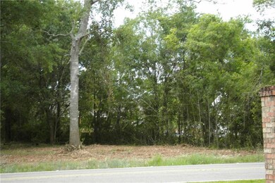 left side of property from the road
