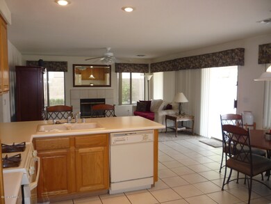 Kitchen opens to Family Room