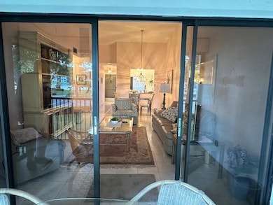 View from patio into living room