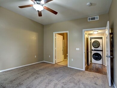 The door opens to the bath and the to the laundry