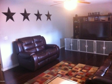 Living Area with New Bamboo Floors!