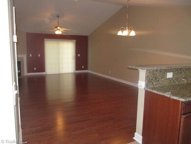 Living Room. Vaulted Ceiling, Hardwood Floors