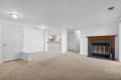 Wood burning fireplace