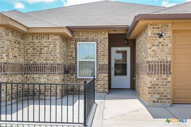 Front door with storm door