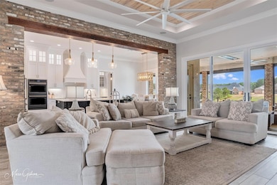 Brick accent walls .