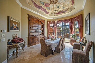 Elegant formal Dining Room with custom built-in, c