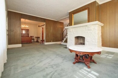 The first floor of the home features 9ft ceilings 