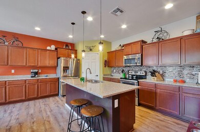 Kit w/granite & designer backsplash