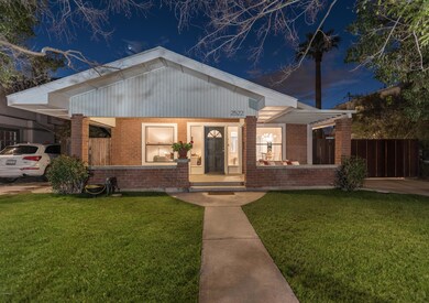 Front View at Twilight