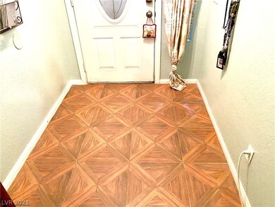 New flooring in the entry foyer