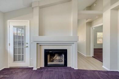 Wood burning fireplace feature!