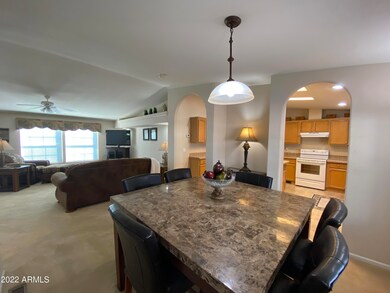 Dining room wide view