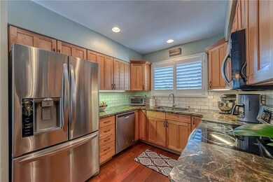 Tons of storage and cabinet space and granite coun