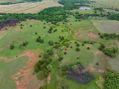 Aerial view of sparsely populated area