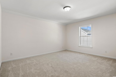 Spare room featuring carpet flooring
