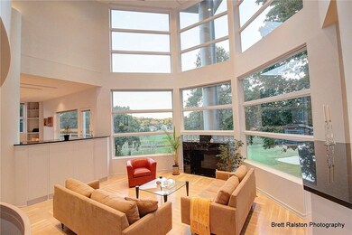 Extensive natural light in the large open living a