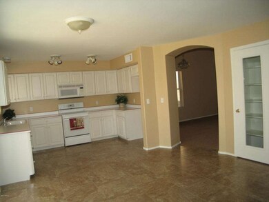kitchen with pantry to living room