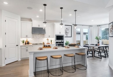 Kitchen featuring tasteful backsplash, a sink, li