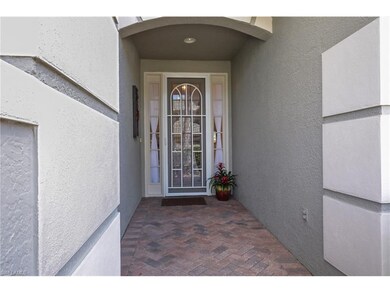 Covered front entry.
