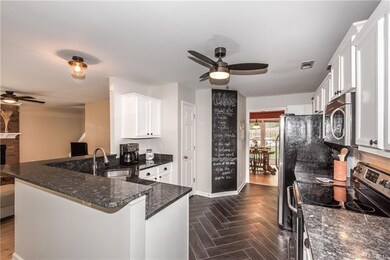 Kitchen updated with new granite counters, new sta