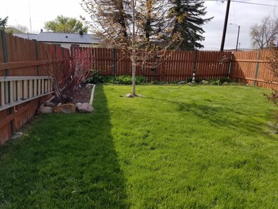 Fenced back yard