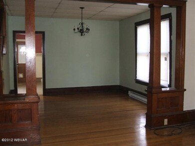 First floor living and dining rooms