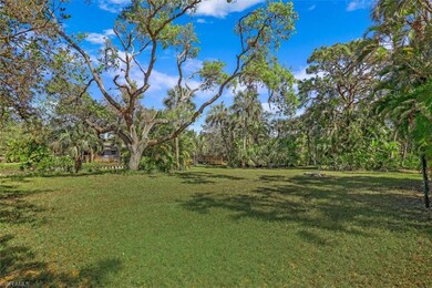 Backyard with Cocohatchee River to back, and house